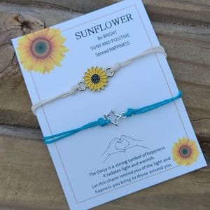 Sunflower Star Bracelet Set